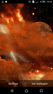 اسکرین شات 8 برنامه The real thunderstorm - LWP