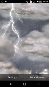 اسکرین شات 5 برنامه The real thunderstorm - LWP