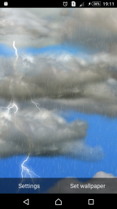 اسکرین شات 4 برنامه The real thunderstorm - LWP