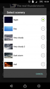 اسکرین شات 3 برنامه The real thunderstorm - LWP