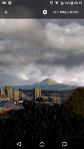 اسکرین شات برنامه Thunderstorm Seattle - Live Wallpaper 4