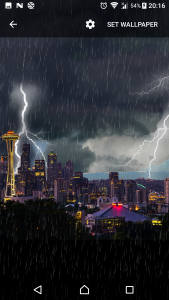 اسکرین شات برنامه Thunderstorm Seattle - LWP 5