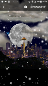 اسکرین شات برنامه Thunderstorm Seattle - LWP 6