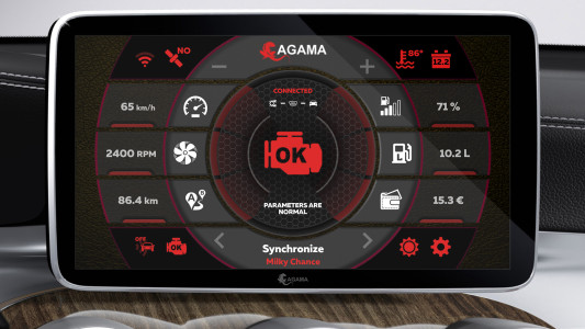 اسکرین شات 5 برنامه AGAMA Car Launcher