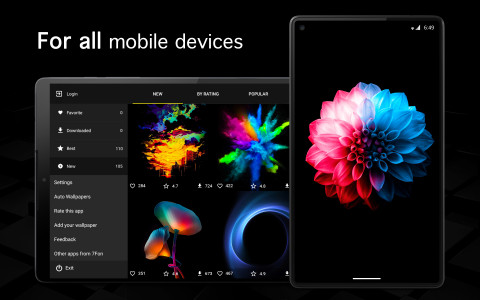اسکرین شات 6 برنامه AMOLED Wallpapers 4K (OLED)