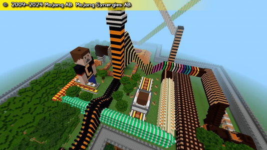 اسکرین شات برنامه Amusement park for minecraft 2
