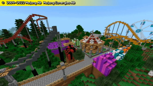 اسکرین شات برنامه Amusement park for minecraft 3