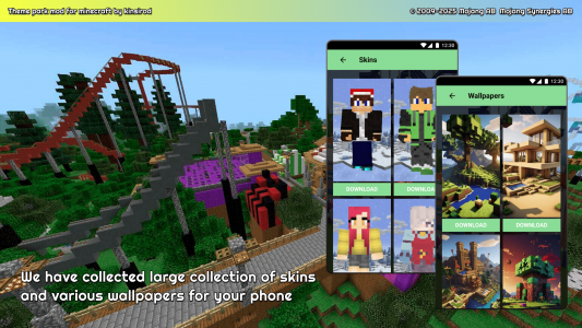 اسکرین شات 3 برنامه Amusement park for minecraft