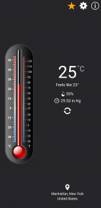 اسکرین شات برنامه Thermometer++ 2