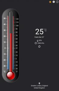 اسکرین شات برنامه Thermometer++ 3