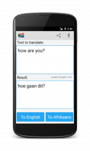 اسکرین شات برنامه Afrikaans English Translator 1