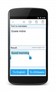 اسکرین شات برنامه Afrikaans English Translator 2