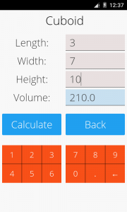 اسکرین شات برنامه Area and Volume Calculator 6