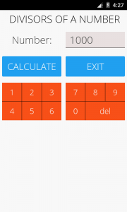 اسکرین شات برنامه Divisors of a Number 3