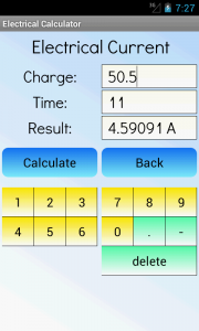 اسکرین شات برنامه Electrical Calculator 4