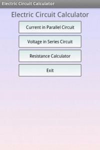 اسکرین شات برنامه Electric Circuit Calculator 1