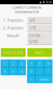 اسکرین شات برنامه Fractions Math 7