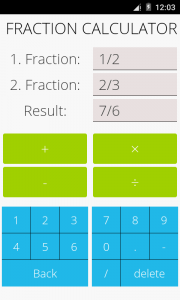 اسکرین شات برنامه Fractions Math 2
