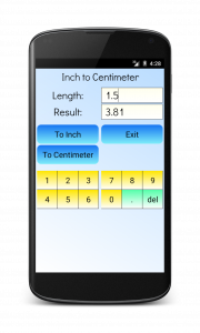 اسکرین شات برنامه Inches to Centimeters 3