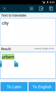 اسکرین شات برنامه Latin English Translator 2