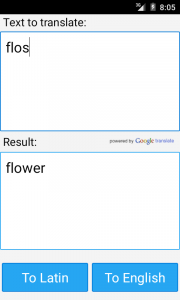 اسکرین شات برنامه Latin English Translator 3