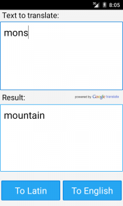 اسکرین شات برنامه Latin English Translator 4