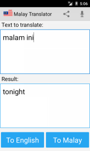 اسکرین شات برنامه Malay English Translator 4