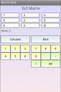 اسکرین شات برنامه Matrix Operations Calculator 6
