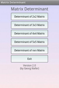 اسکرین شات برنامه Matrix Operations Calculator 1