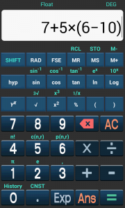 اسکرین شات 1 برنامه Math Calculator