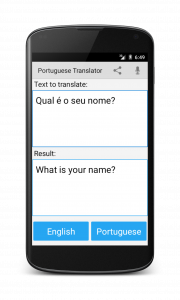 اسکرین شات برنامه Portuguese English Translator 4