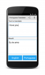 اسکرین شات برنامه Portuguese English Translator 3