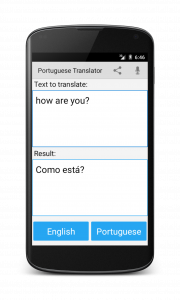 اسکرین شات برنامه Portuguese English Translator 1
