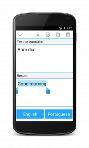 اسکرین شات برنامه Portuguese English Translator 2
