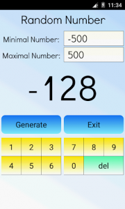 اسکرین شات برنامه Random Number Calculator 3