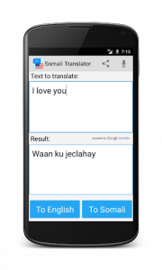 اسکرین شات برنامه Somali English Translator 3
