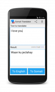 اسکرین شات برنامه Somali English Translator 3