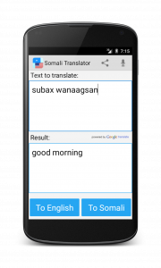 اسکرین شات برنامه Somali English Translator 2