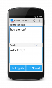 اسکرین شات 1 برنامه Somali English Translator