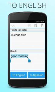 اسکرین شات برنامه Spanish English Translator 2