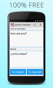 اسکرین شات برنامه Spanish English Translator 1