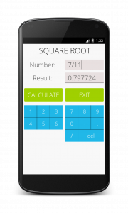 اسکرین شات برنامه Square Root Calculator 3
