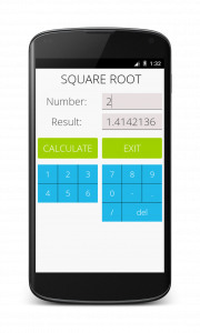 اسکرین شات 1 برنامه Square Root Calculator