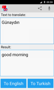 اسکرین شات 2 برنامه Turkish English Translator
