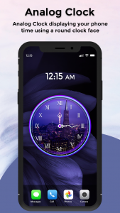 اسکرین شات برنامه Digital Live Clock wallpaper 6