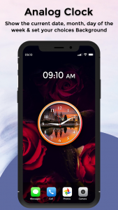 اسکرین شات برنامه Digital Live Clock wallpaper 3