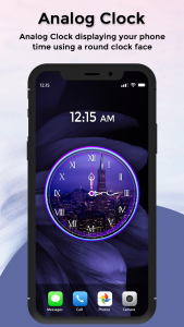 اسکرین شات 6 برنامه Digital Live Clock wallpaper