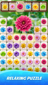 اسکرین شات 2 بازی Zen Blossom: Flower Tile Match