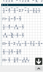 اسکرین شات 8 برنامه Fraction calculator