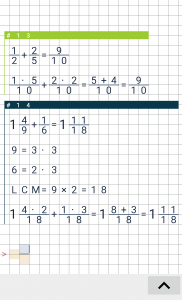 اسکرین شات 2 برنامه Fraction calculator